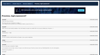 
                            7. Proxmox, login/password? [Archives] - Forum OVH