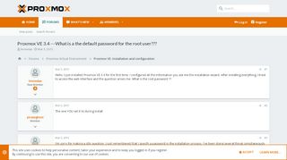 
                            9. Proxmox VE 3.4 ---What is a the default password for the ...