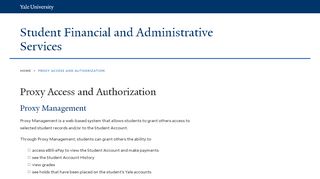 
                            2. Proxy Access and Authorization | Student Financial and Administrative ...