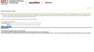 
                            9. Proxy Access Login - ssb.siu.edu
