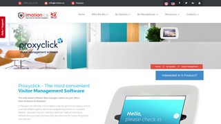 
                            9. Proxyclick - Visitor Management Systems | iMotion Security