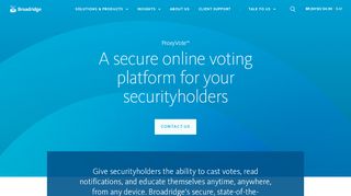 
                            4. ProxyVote Online Proxy Voting for Securityholders for ...