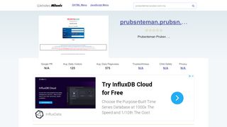 
                            1. Prubsnteman.prubsn.com.my website. Login Page.