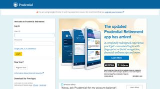 
                            2. Prudential Retirement - ssologin.prudential.com