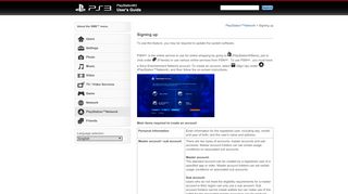 
                            5. PS3™ | Signing up