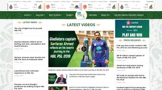 
                            8. PSL - Official website of HBL Pakistan Super League