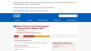 
                            4. Psychological therapies (IAPT) - Bolton Primary Care Psychological ...