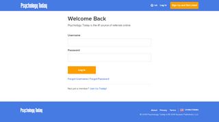 
                            6. Psychology Today: Professional Login