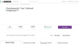 
                            3. Psychometric Test PrepPacks™ - Tailored to your Needs - JobTestPrep