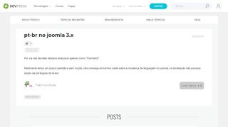 
                            3. pt-br no joomla 3.x - Fórum DevMedia