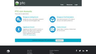 
                            5. PTC.com Accounts