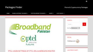
                            10. PTCL Login Settings of PTCL DSL & Wireless Router