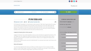 
                            6. PTI Pay Stub & W2s - Pay Stubs & W2s