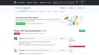 
                            1. Public API documentation · Issue #173 · reportportal/reportportal · GitHub