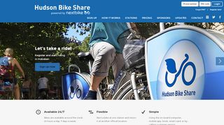 
                            2. Public bike rentalHudson Bike Share