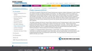 
                            9. Public Interest at NYLS | For Students | Career Planning