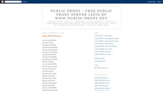
                            6. Public Proxy - Free Public Proxy Server Lists by www ...