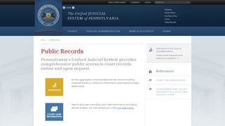 
                            2. Public Records | Unified Judicial System of Pennsylvania