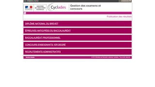 
                            9. Publication des résultats, Cyclades - publicyc.ac …