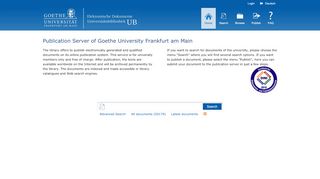 
                            2. Publication Server of Goethe University Frankfurt am Main