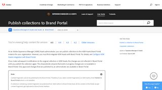 
                            5. Publish collections to Brand Portal - Adobe Help Center