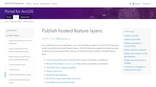 
                            7. Publish hosted feature layers—Portal for ArcGIS | ArcGIS Enterprise