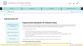 
                            9. Publish with UTP | U Toronto Press