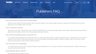 
                            3. Publishers FAQ | Taboola.com