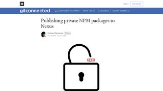
                            9. Publishing private NPM packages to Nexus - Level Up Coding