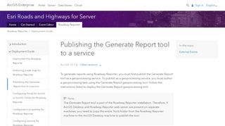 
                            5. Publishing the Generate Report tool to a service - ArcGIS Enterprise