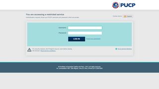 
                            6. PUCP | Login