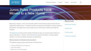 
                            1. Pulse Secure - Juniper Networks