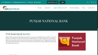 
                            6. PUNJAB NATIONAL BANK – CSP Bank Mitrabc
