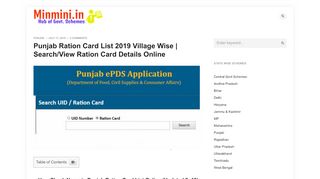 
                            7. Punjab New Ration Card List 2019 | Check/Search Name ...