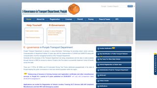 
                            5. Punjab Transport Department