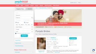
                            4. Punjabishaadi.com - The No.1 Site for Punjabi Brides