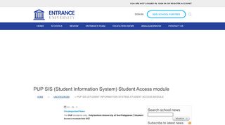 
                            4. PUP SIS (Student Information System) Student Access module ...