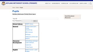 
                            2. Pupils - Geylang Methodist School (Primary)