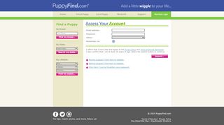 
                            1. PuppyFind.com Member Login