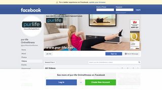 
                            2. pur-life Onlinefitness - Videos | Facebook