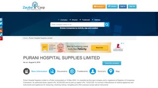 
                            9. PURANI HOSPITAL SUPPLIES LIMITED - Zauba Corp