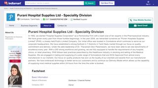 
                            6. Purani Hospital Supplies Ltd - Speciality Division - Distributor ...