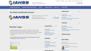 
                            6. Purchase Certification Exams - International Association for ... - IAHSS