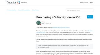 
                            6. Purchasing a Subscription on iOS – Coradine …