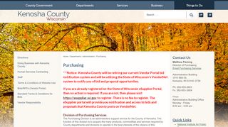 
                            3. Purchasing | Kenosha County, WI - Official Website