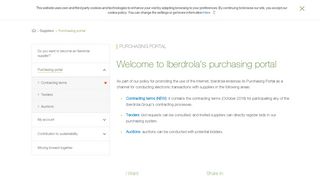 
                            1. Purchasing portal - Iberdrola