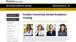 
                            7. Purdue University Global Academic Catalog