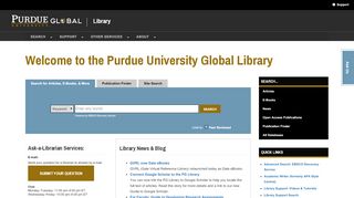 
                            8. Purdue University Global Library : Welcome