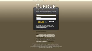 
                            2. Purdue Web Authentication - Purdue University