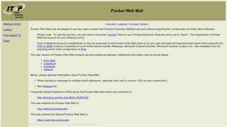 
                            8. Purdue Web Mail